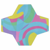 Pale Green & Blue Modern Art Soccer Ball (Flach)