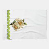 Pale Green Daisy Geschirrtuch (Horizontal)