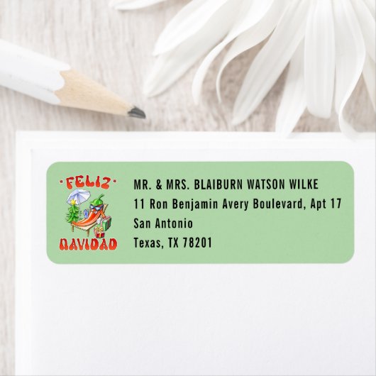 Pale Green Feliz Navidad Chili (Insitu)