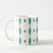 Pale Green geometric pattern coffee mug Kaffeetasse (Links)