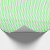 Pale Green Gingham Geschenkpapier (Ecke)