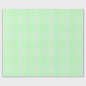 Pale Green Gingham Geschenkpapier (Flach)