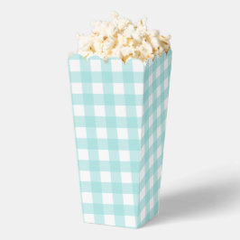 Pale Green Gingham Kariert Gastgeschenk Popcorn Bo Geschenkschachtel