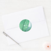Pale Green Leaf Pflanze Danke Sticker (Umschlag)