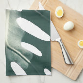 Pale Green Pastel Schweizer Käse Pflanze Geschirrtuch (Viertel Falte)