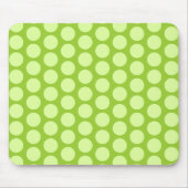 Pale Green Polka Dots Mousepad (Vorne)