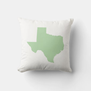 Pale Green Texas Kissen