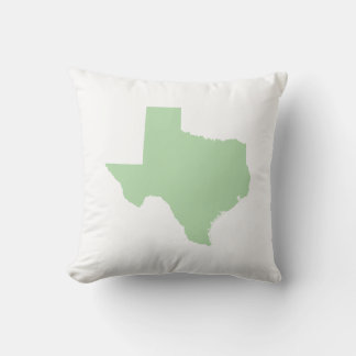 Pale Green Texas Kissen