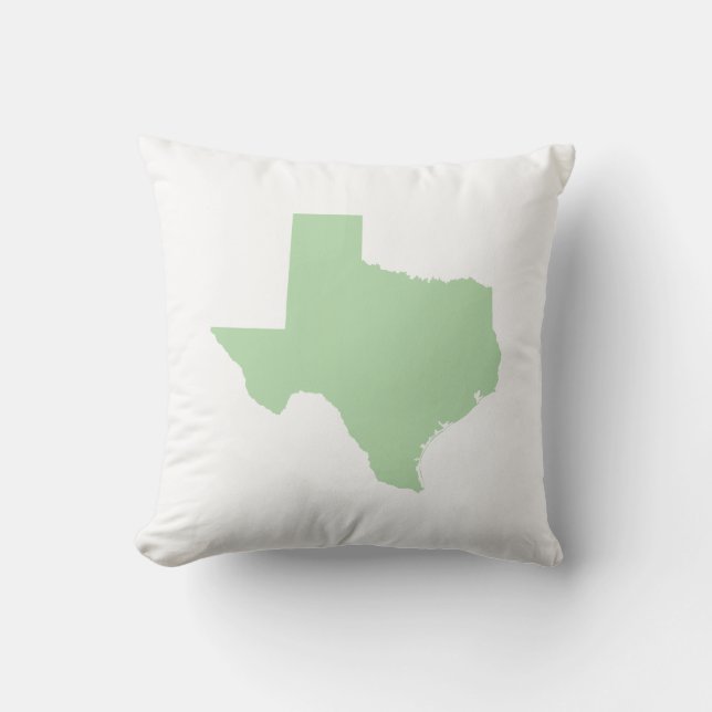 Pale Green Texas Kissen (Vorderseite)