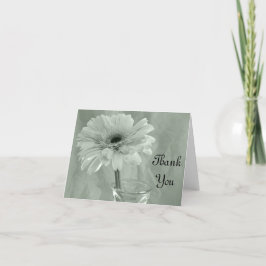 Pale Green Tinted Daisy Vielen Dank Dankeskarte