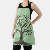 🌳 Pale Green Tree of Life Apron - Kitchen Schürze (InSitu)