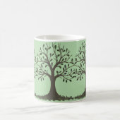 🌳 Pale Green Tree of Life Coffee Mug Kaffeetasse (Mittel)