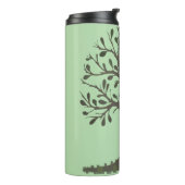 🌳 Pale Green Tree of Life Insulated Water Bottle Thermosbecher (Nach links gedreht)