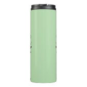 🌳 Pale Green Tree of Life Insulated Water Bottle Thermosbecher (Rückseite)