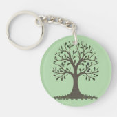 🌳 Pale Green Tree of Life Keychain Schlüsselanhänger (Vorderseite)