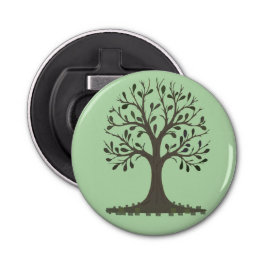 🌳 Pale Green Tree of Life Magnetic Bottle Opener Flaschenöffner