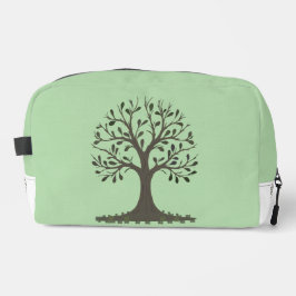 🌳 Pale Green Tree of Life Toiletry Bag - Travel � Waschbeutel