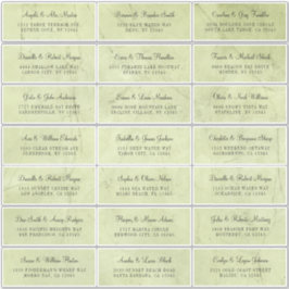 Pale grüne Tea individuelle Adressetiketten Aufkleber