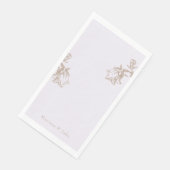 Pale Lavender Personalisiert Chinoiserie Serviette (Ecke)