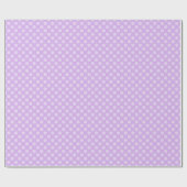Pale Lavender Polka Dot Geschenkpapier (Flach)