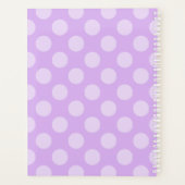 Pale Lavender Polka Dot Planer (Rückseite)