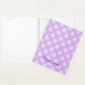 Pale Lavender Polka Dot Planer (Anzeige)