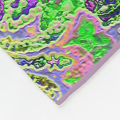 Pale Lila Paisley Fleecedecke (Ecke)