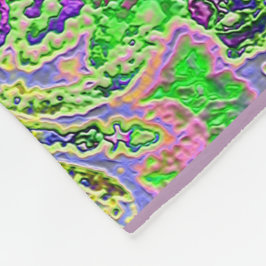 Pale Lila Paisley Fleecedecke