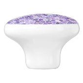 Pale Lilac And Purple Cobbled Patchwork Terrazo Pa Keramikknauf (Seitenansicht)