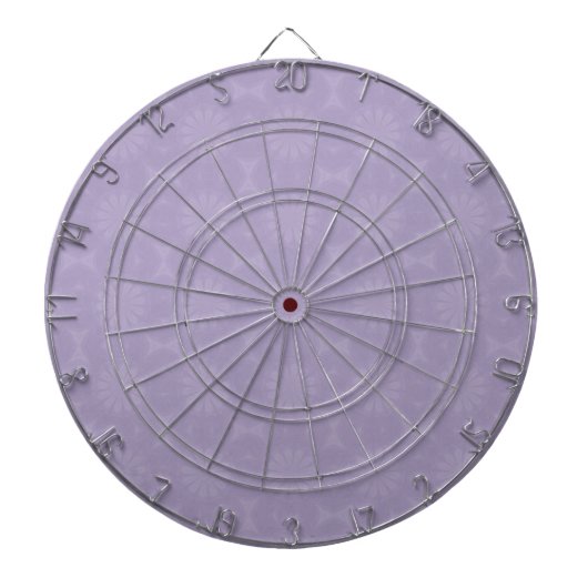 Pale Lilac Pattern Dartscheibe (vorne)