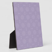 Pale Lilac Pattern Fotoplatte (Seite)