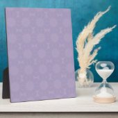 Pale Lilac Pattern Fotoplatte (Seite)