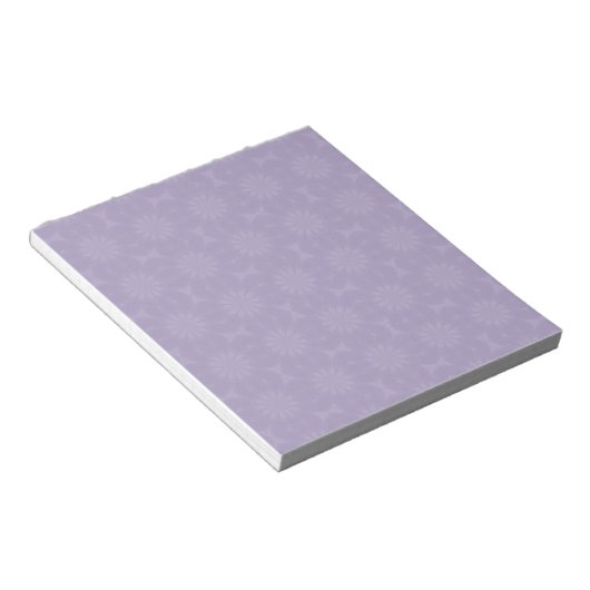 Pale Lilac Pattern Notizblock (angewinkelt)
