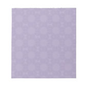 Pale Lilac Pattern Notizblock (Vorderseite)