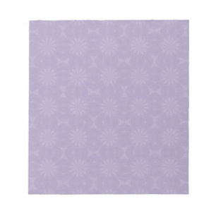 Pale Lilac Pattern Notizblock