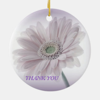 Pale Lilac Sunflower Keramik Ornament