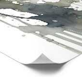 Pale Majestät Great Blue Heron Stehende Sumpf AI Poster (Ecke)