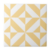 Pale Melon Geometric Deko Cube Pattern Fliese (Vorderseite)