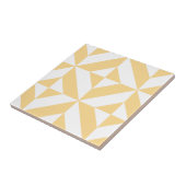 Pale Melon Geometric Deko Cube Pattern Fliese (Seite)