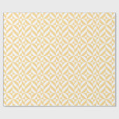 Pale Melon Geometric Deko Cube Pattern Geschenkpapier (Flach)