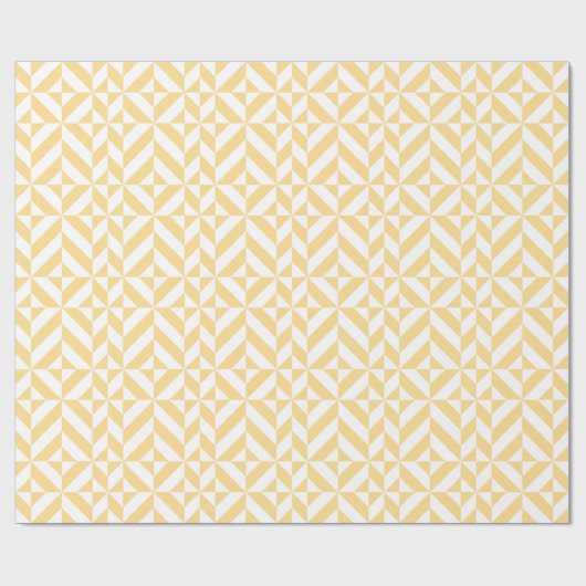 Pale Melon Geometric Deko Cube Pattern Geschenkpapier (Flach)