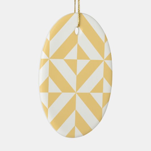 Pale Melon Geometric Deko Cube Pattern Keramikornament (Rechts)