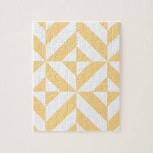 Pale Melon Geometric Deko Cube Pattern Puzzle