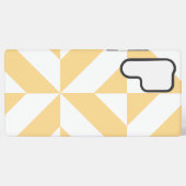 Pale Melon Geometric Deko Cube Pattern Samsung Galaxy Hülle (Rückseite (Horizontal))