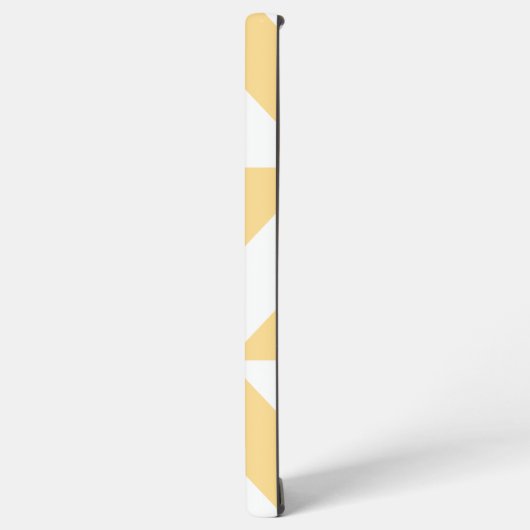 Pale Melon Geometric Deko Cube Pattern Samsung Galaxy Hülle (Linke Seite)