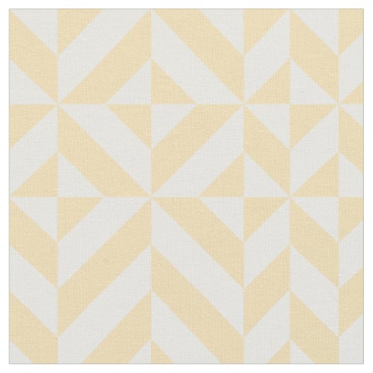 Pale Melon Geometric Deko Cube Pattern Stoff (Nahaufnahme)