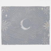Pale Moon Burst Fleecedecke (Vorderseite (Horizontal))