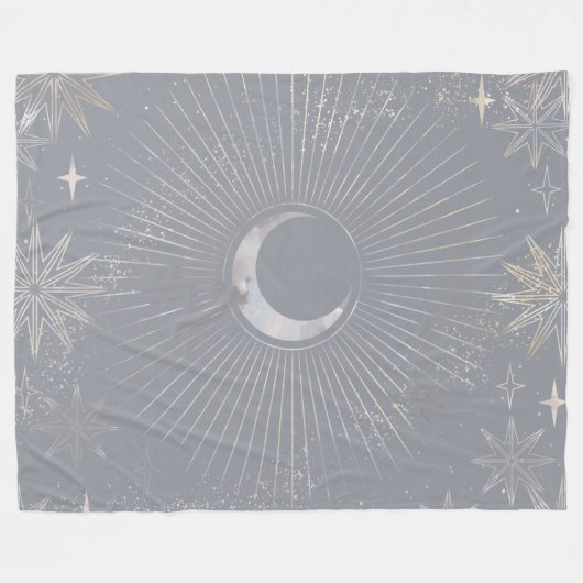 Pale Moon Burst Fleecedecke (Vorderseite (Horizontal))