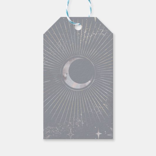 Pale Moon Burst Geschenkanhänger (Vorderseite)