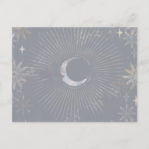 Pale Moon Burst Postkarte